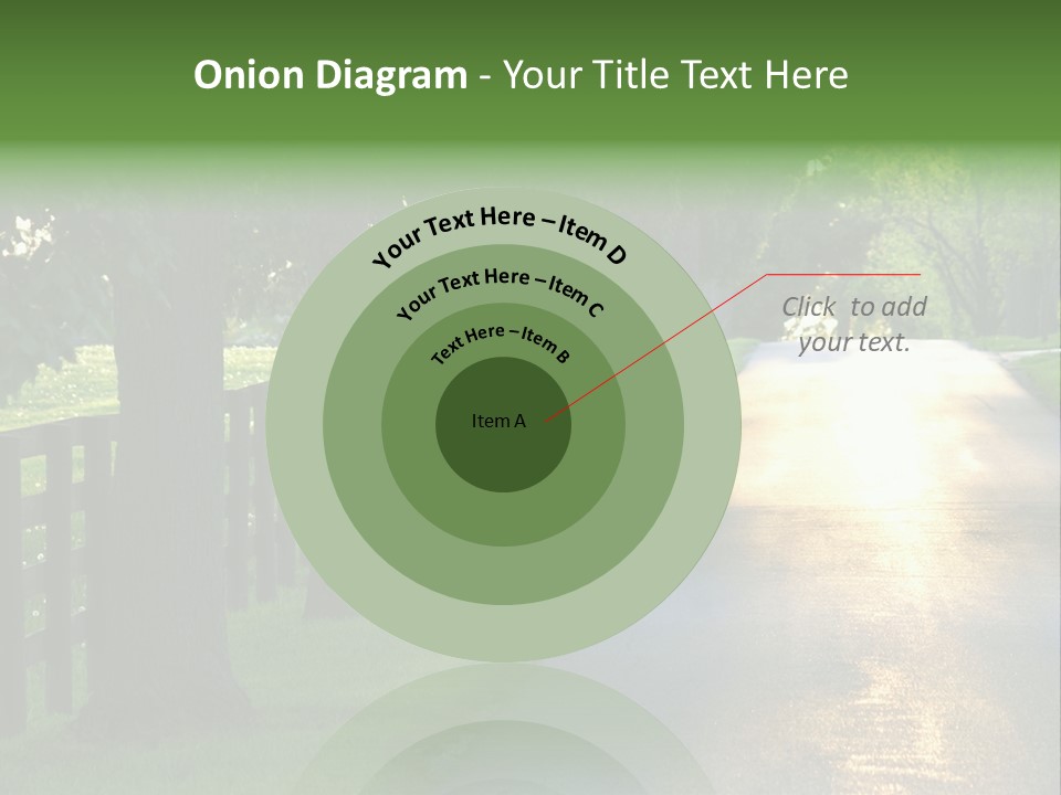 Horsefarm Landscape Fence PowerPoint Template