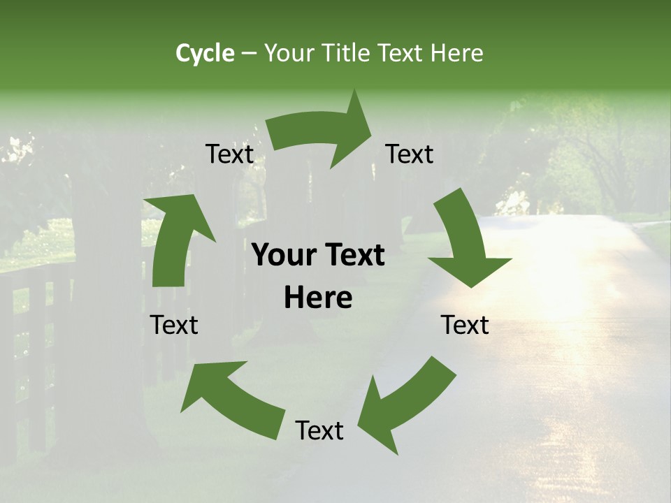 Horsefarm Landscape Fence PowerPoint Template