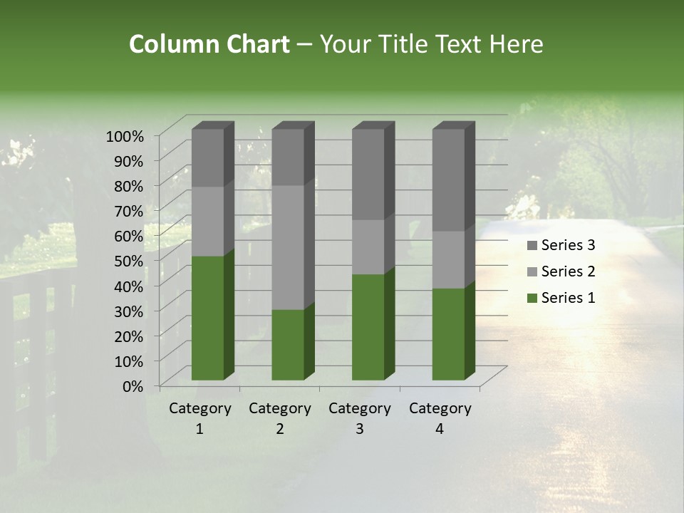 Horsefarm Landscape Fence PowerPoint Template