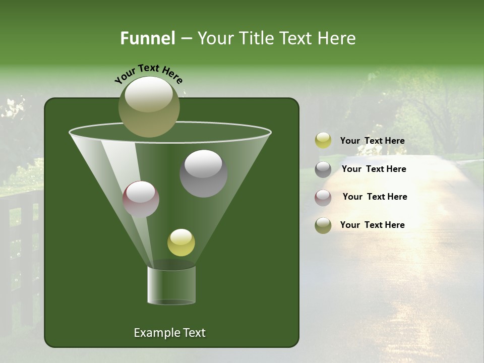 Horsefarm Landscape Fence PowerPoint Template
