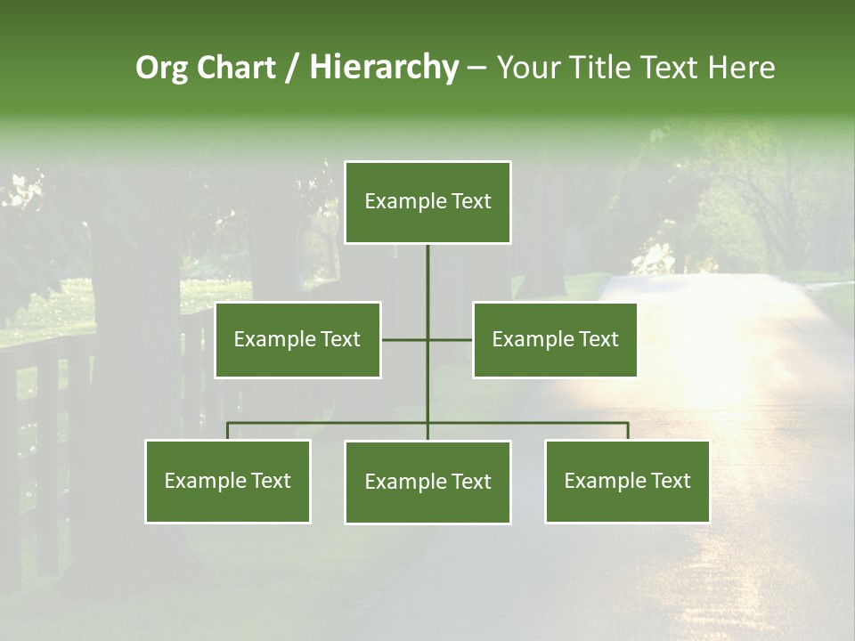 Horsefarm Landscape Fence PowerPoint Template