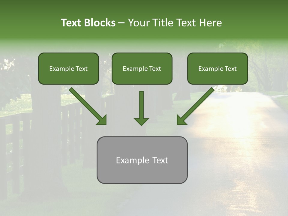 Horsefarm Landscape Fence PowerPoint Template