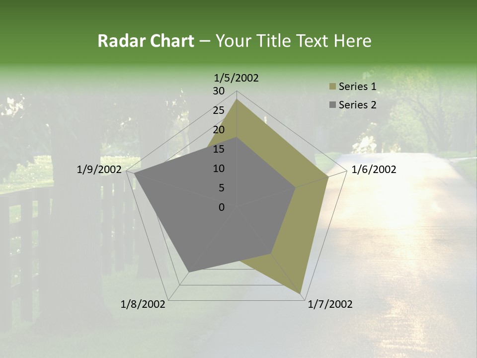 Horsefarm Landscape Fence PowerPoint Template