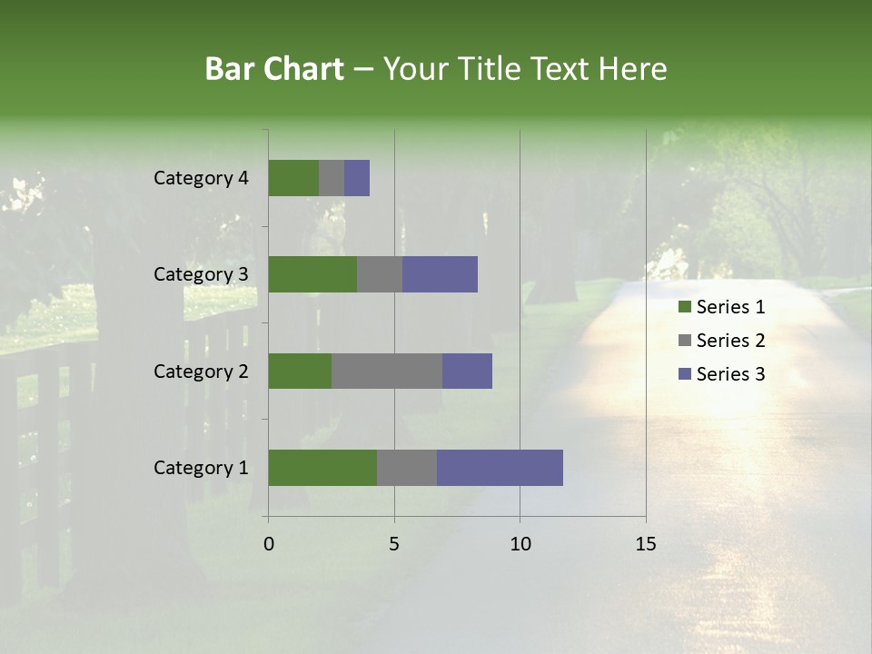 Horsefarm Landscape Fence PowerPoint Template