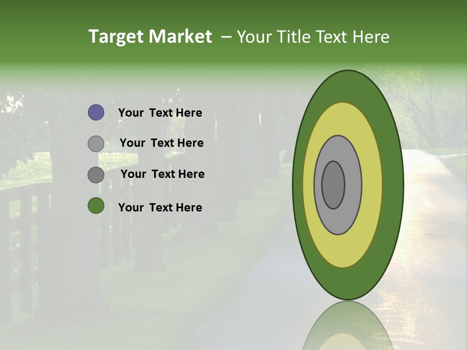 Horsefarm Landscape Fence PowerPoint Template