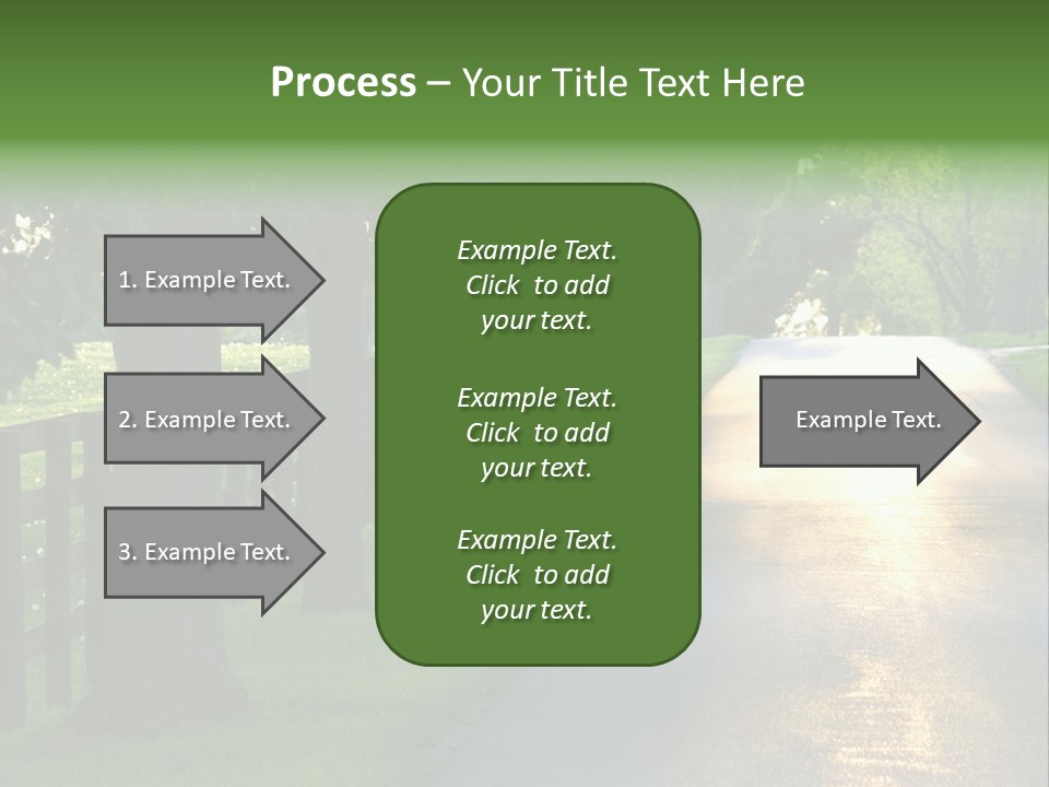 Horsefarm Landscape Fence PowerPoint Template