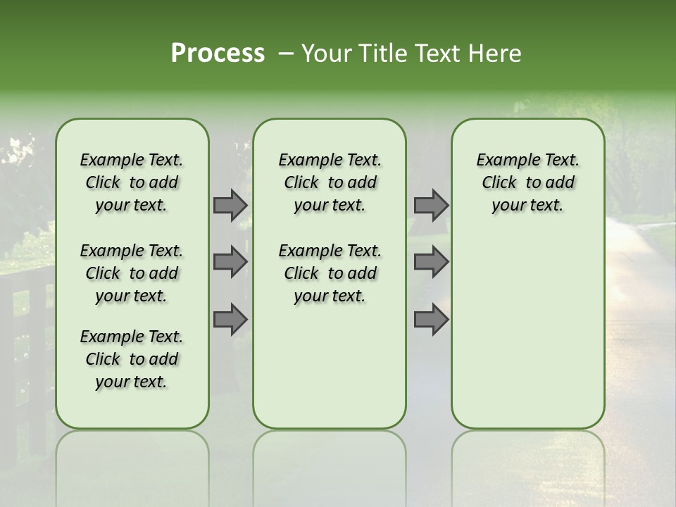 Horsefarm Landscape Fence PowerPoint Template