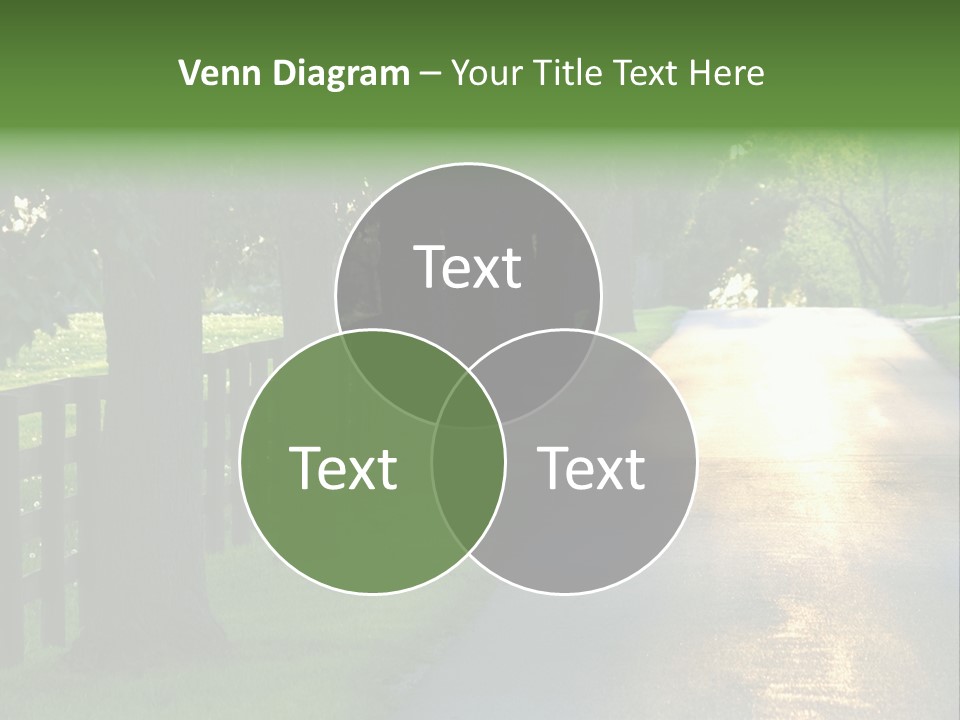 Horsefarm Landscape Fence PowerPoint Template