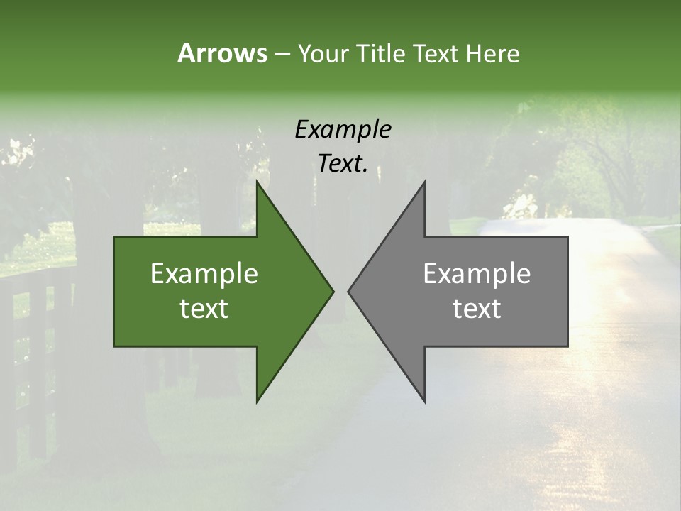 Horsefarm Landscape Fence PowerPoint Template