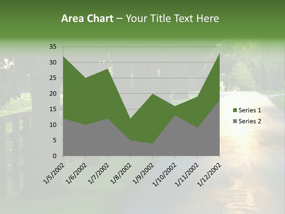 Horsefarm Landscape Fence PowerPoint Template