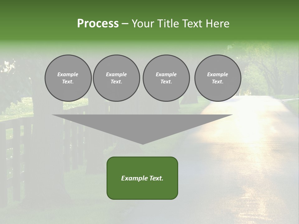 Horsefarm Landscape Fence PowerPoint Template