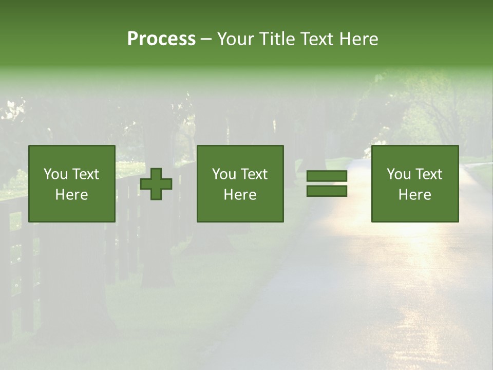 Horsefarm Landscape Fence PowerPoint Template