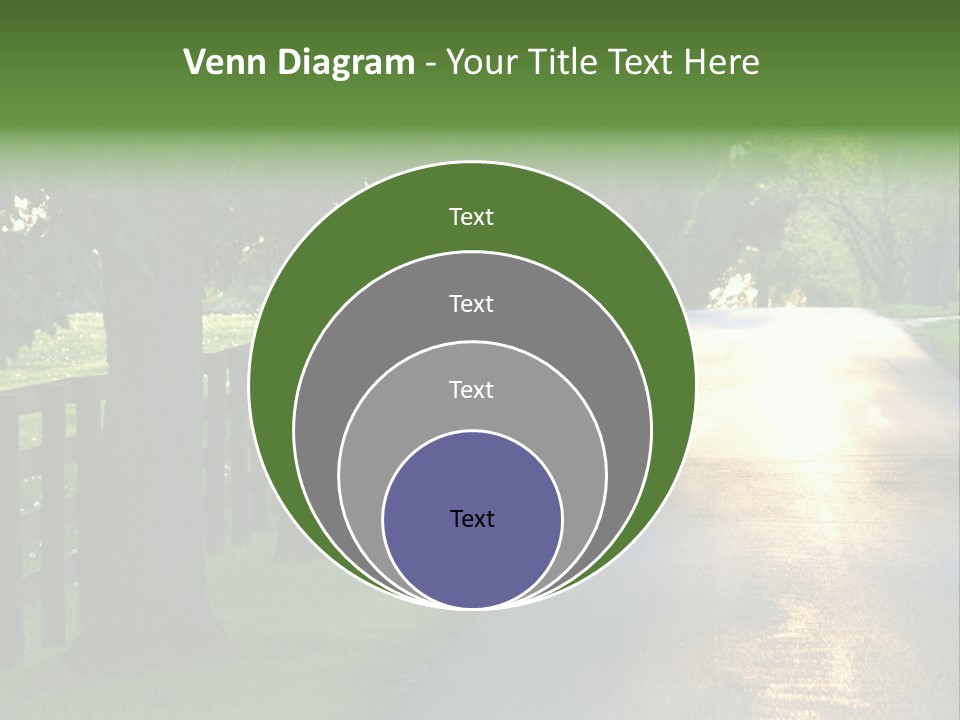 Horsefarm Landscape Fence PowerPoint Template