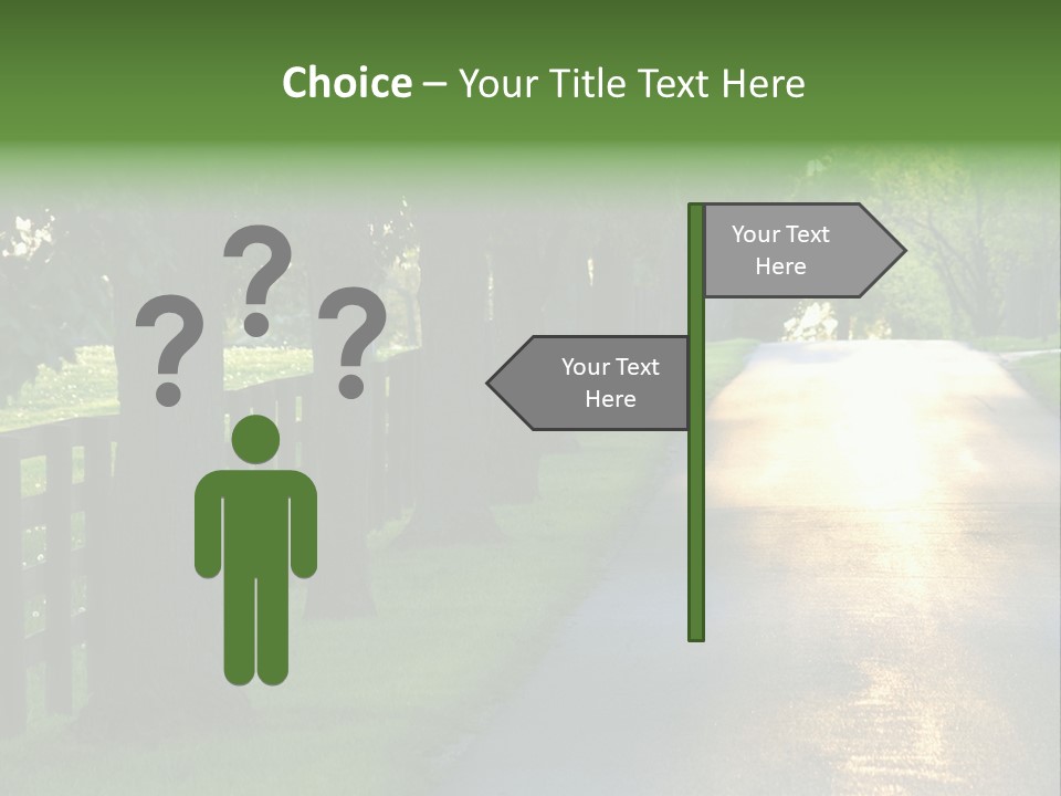 Horsefarm Landscape Fence PowerPoint Template