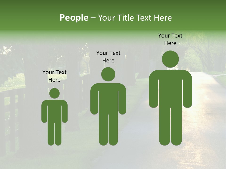 Horsefarm Landscape Fence PowerPoint Template