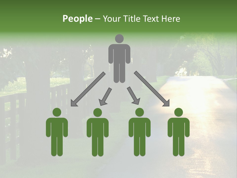 Horsefarm Landscape Fence PowerPoint Template