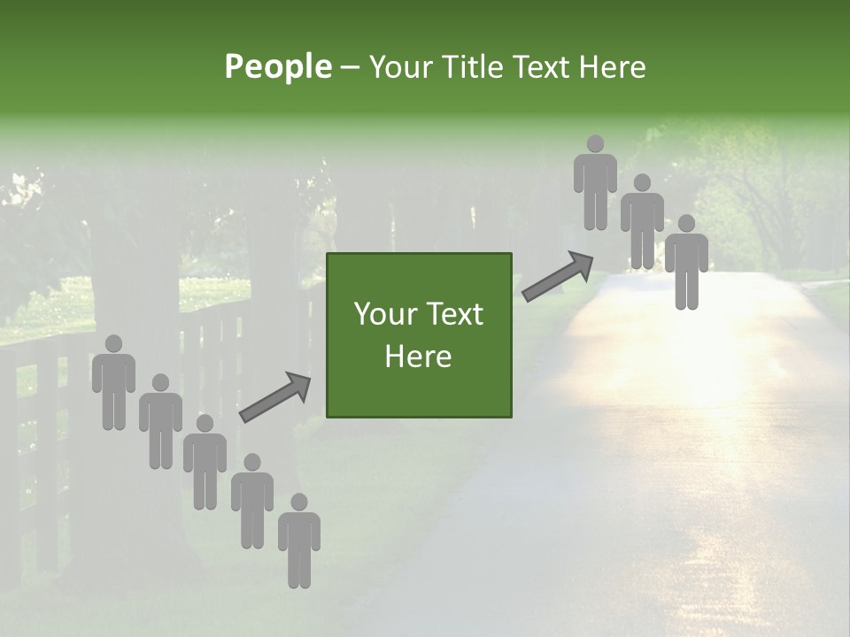 Horsefarm Landscape Fence PowerPoint Template