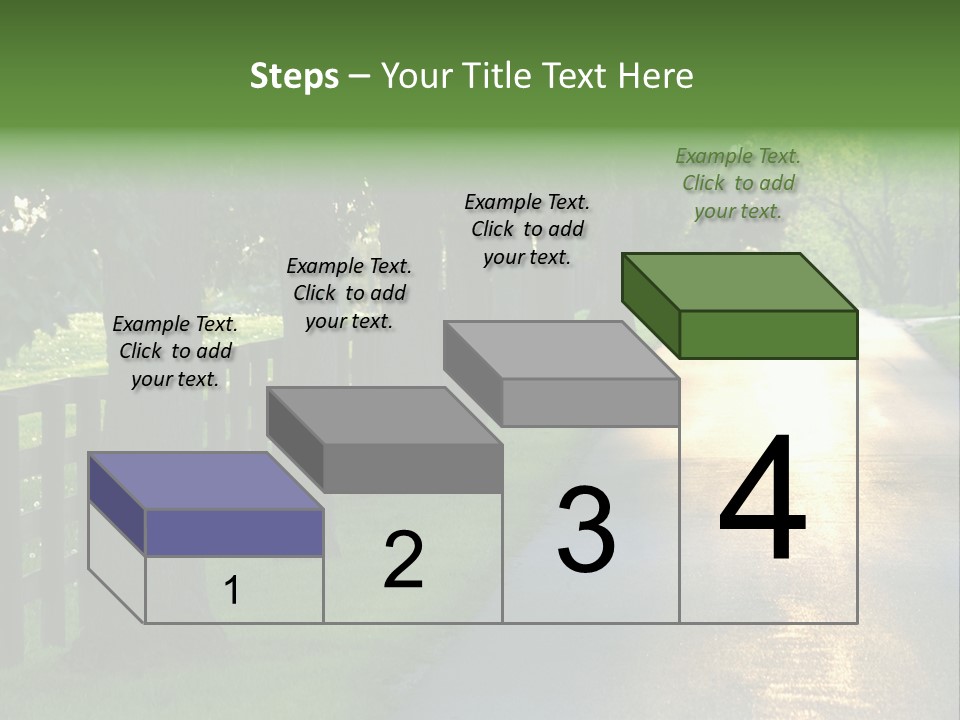 Horsefarm Landscape Fence PowerPoint Template