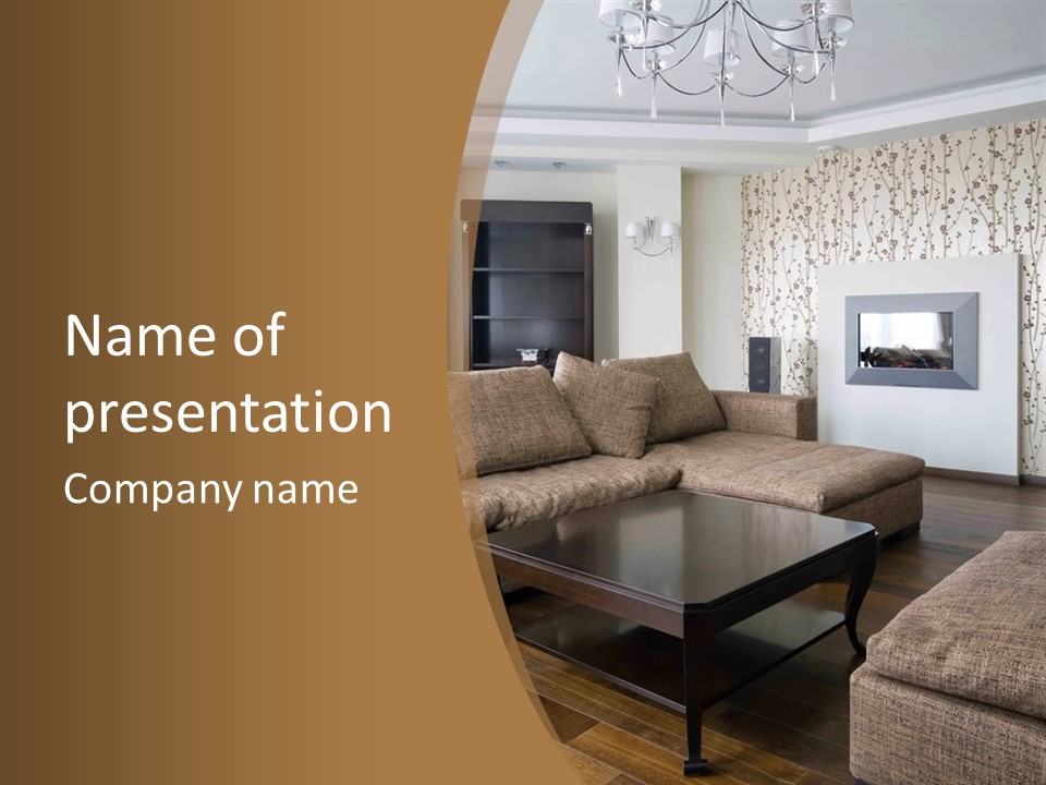 Decor House Chair PowerPoint Template