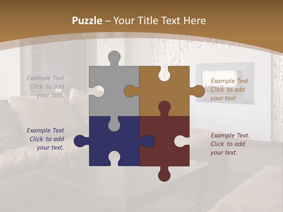 Decor House Chair PowerPoint Template