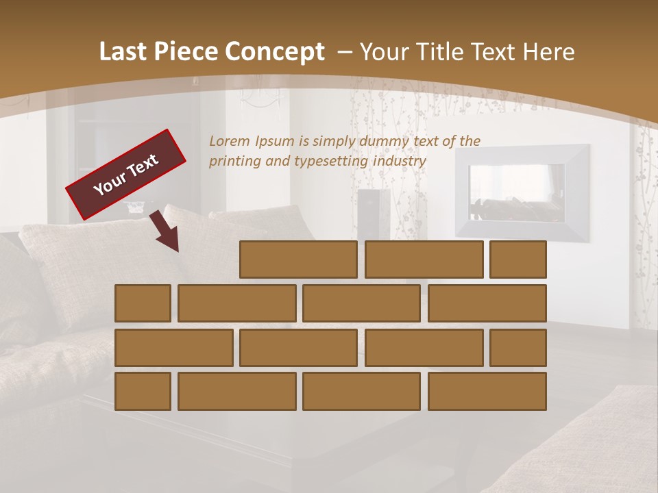 Decor House Chair PowerPoint Template