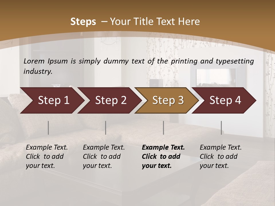 Decor House Chair PowerPoint Template
