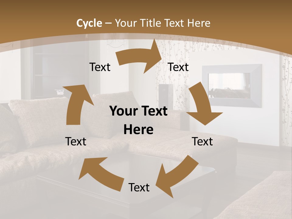 Decor House Chair PowerPoint Template
