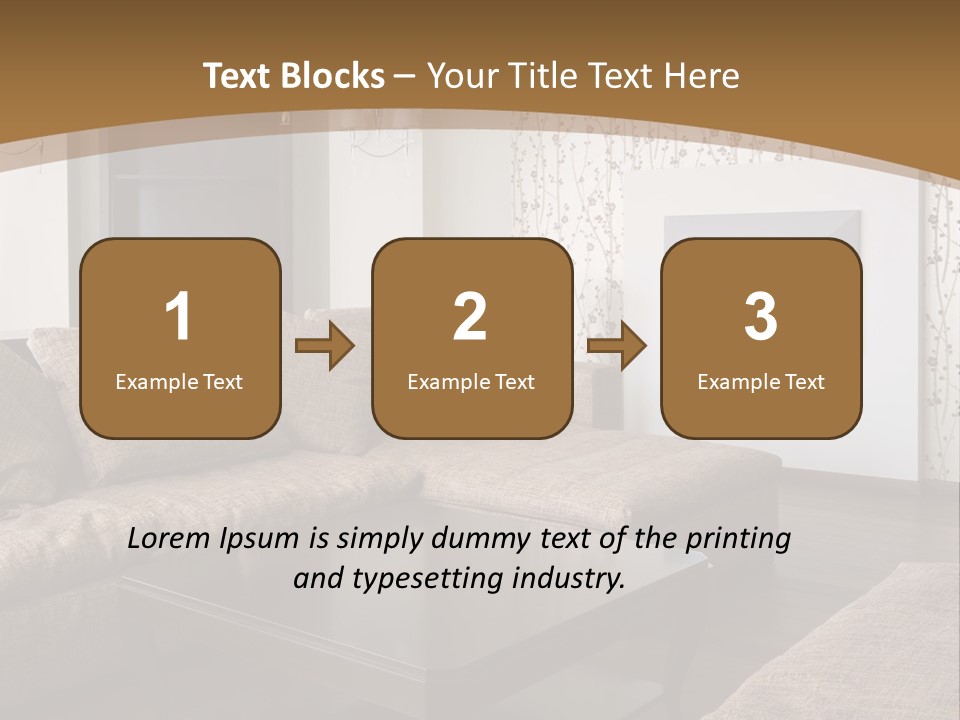 Decor House Chair PowerPoint Template