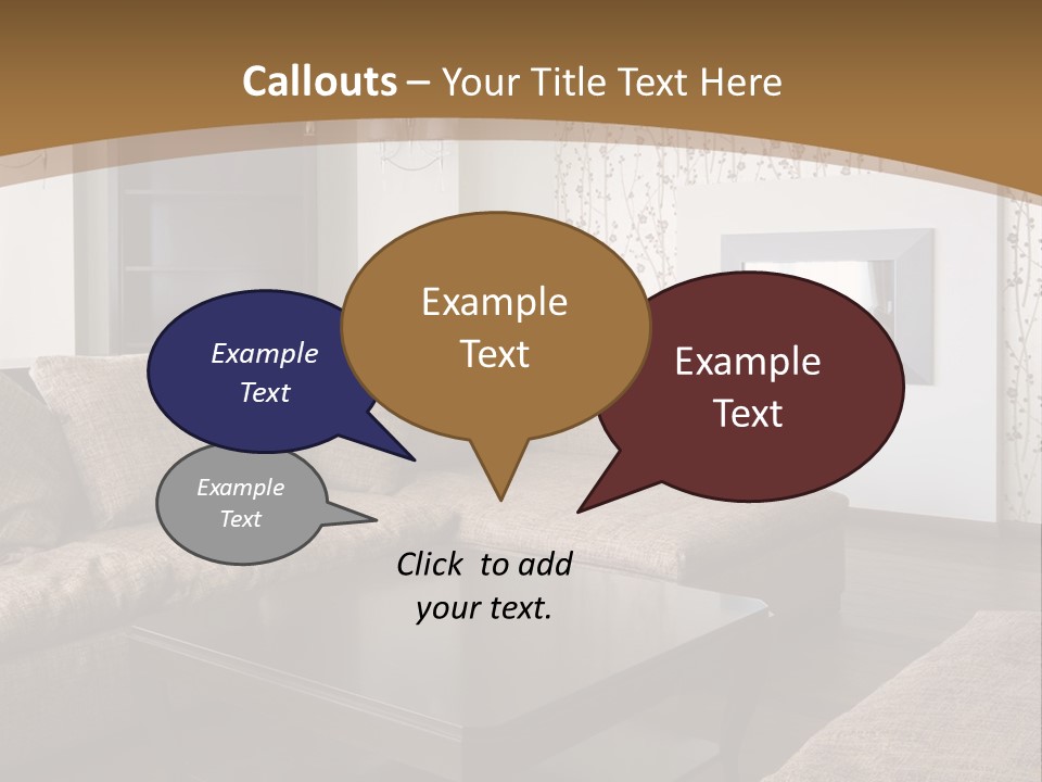 Decor House Chair PowerPoint Template