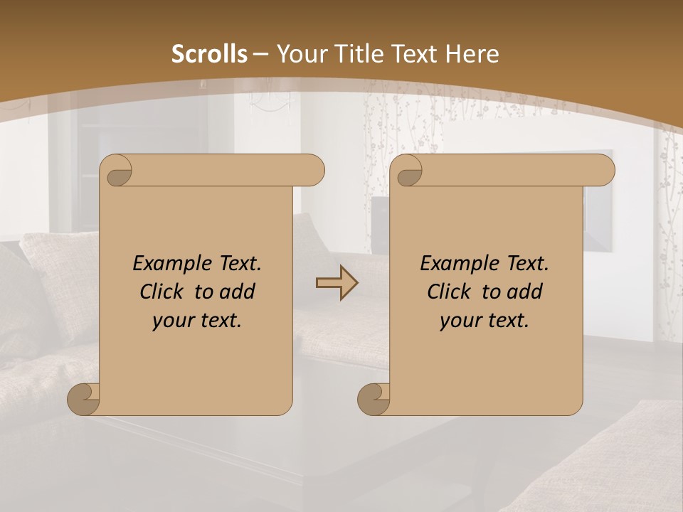 Decor House Chair PowerPoint Template