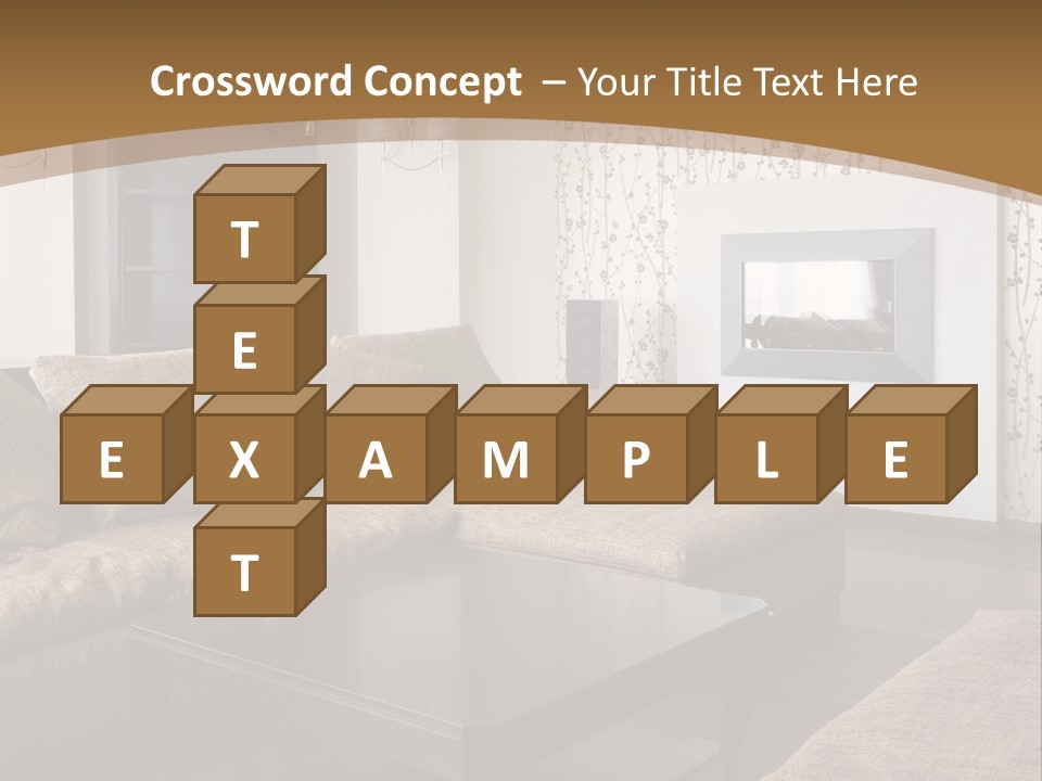 Decor House Chair PowerPoint Template