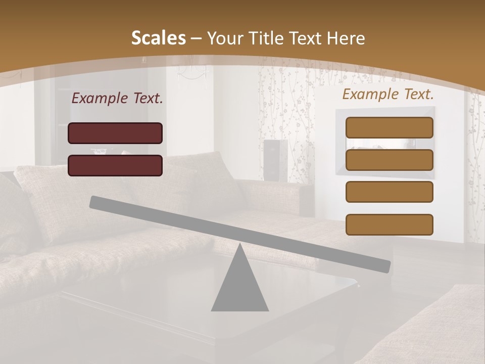 Decor House Chair PowerPoint Template