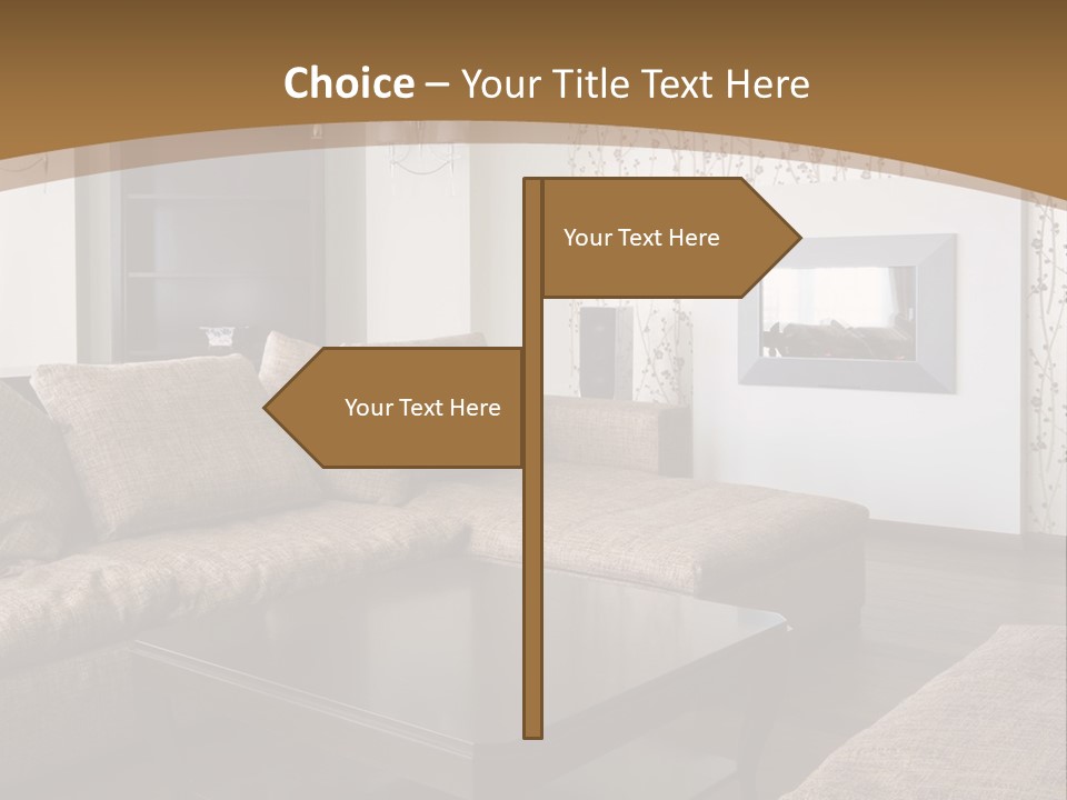 Decor House Chair PowerPoint Template