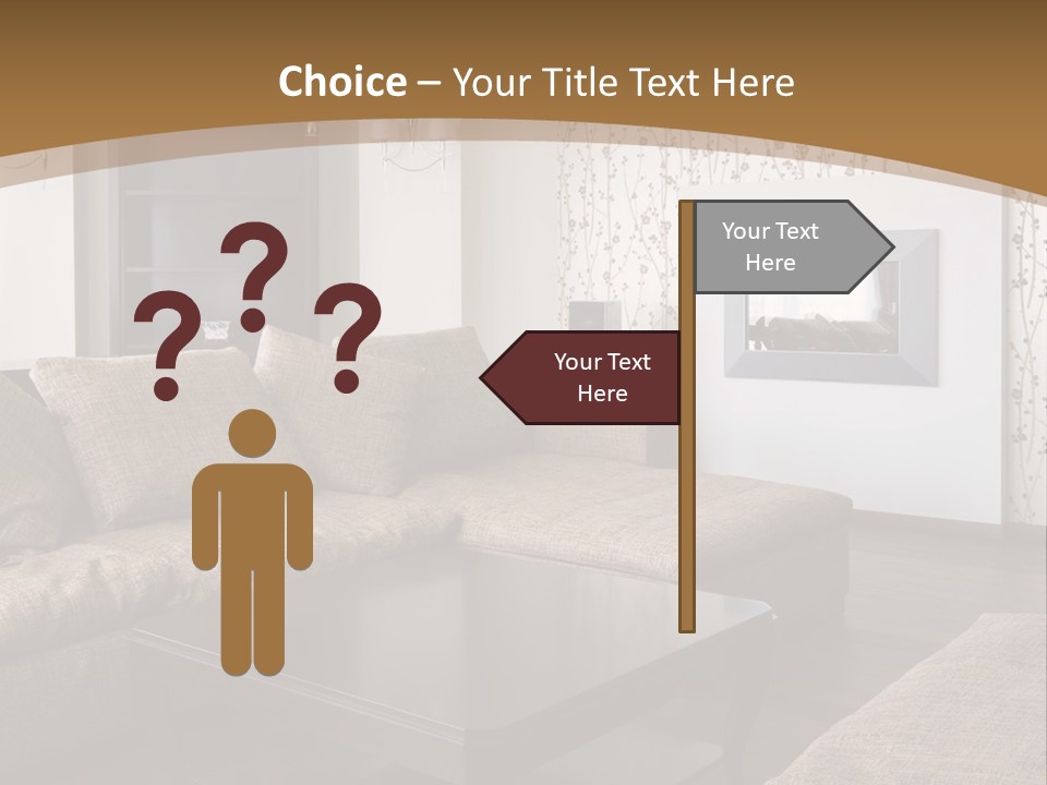 Decor House Chair PowerPoint Template