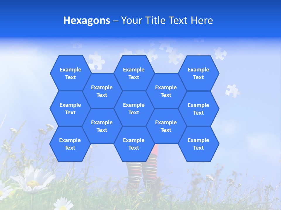 Outstretched Leisure Child PowerPoint Template