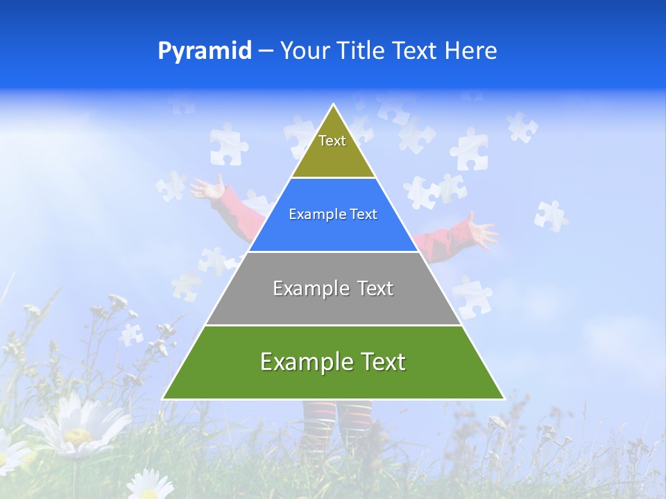 Outstretched Leisure Child PowerPoint Template