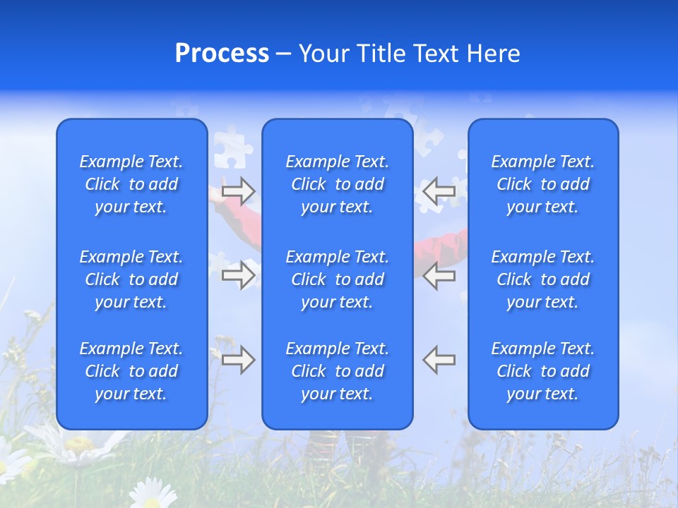 Outstretched Leisure Child PowerPoint Template