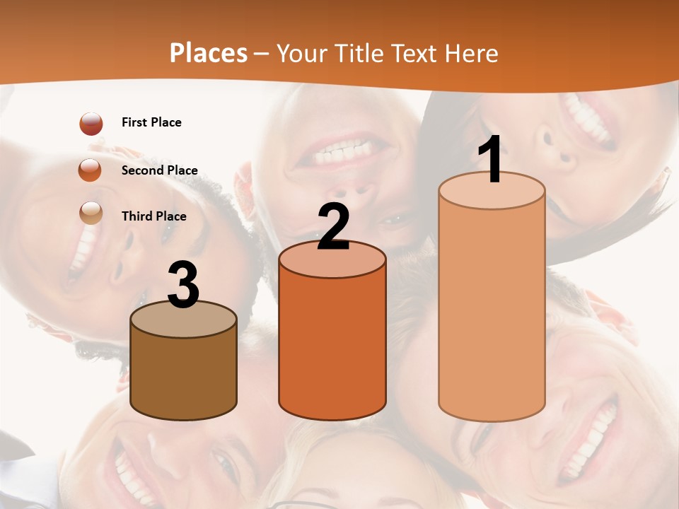 A Group Of People Standing In A Circle With Their Heads Together PowerPoint Template