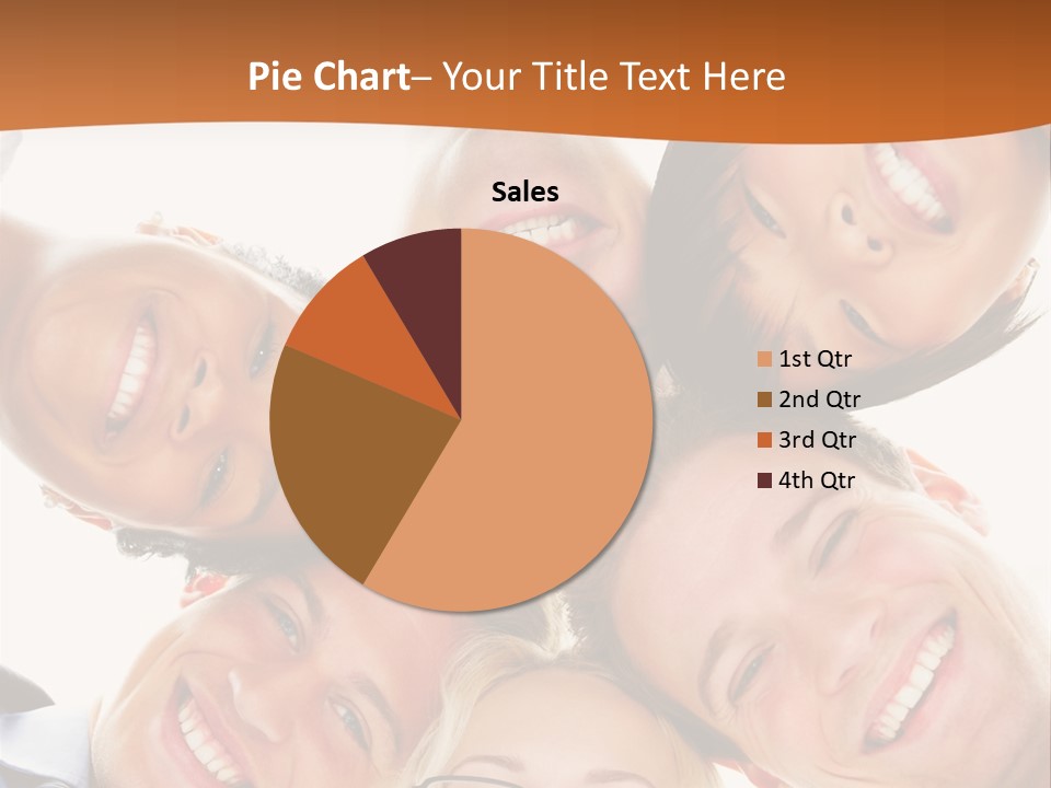 A Group Of People Standing In A Circle With Their Heads Together PowerPoint Template