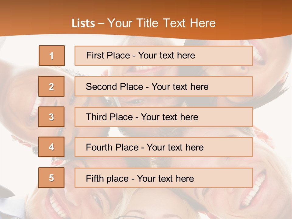 A Group Of People Standing In A Circle With Their Heads Together PowerPoint Template