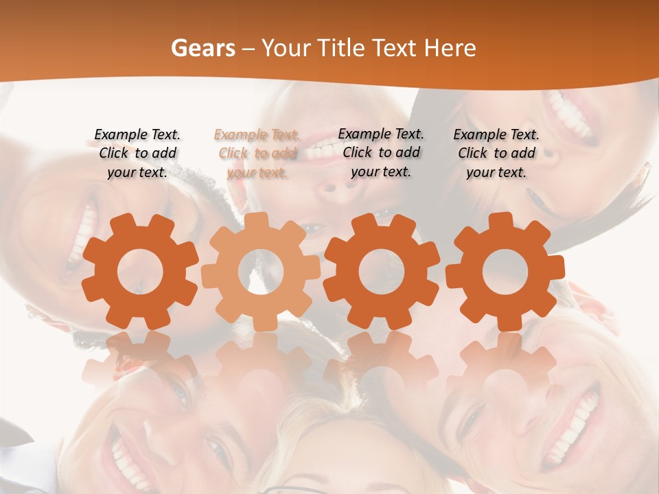 A Group Of People Standing In A Circle With Their Heads Together PowerPoint Template