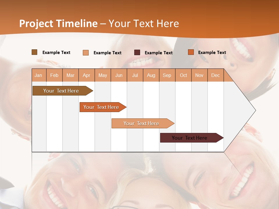 A Group Of People Standing In A Circle With Their Heads Together PowerPoint Template