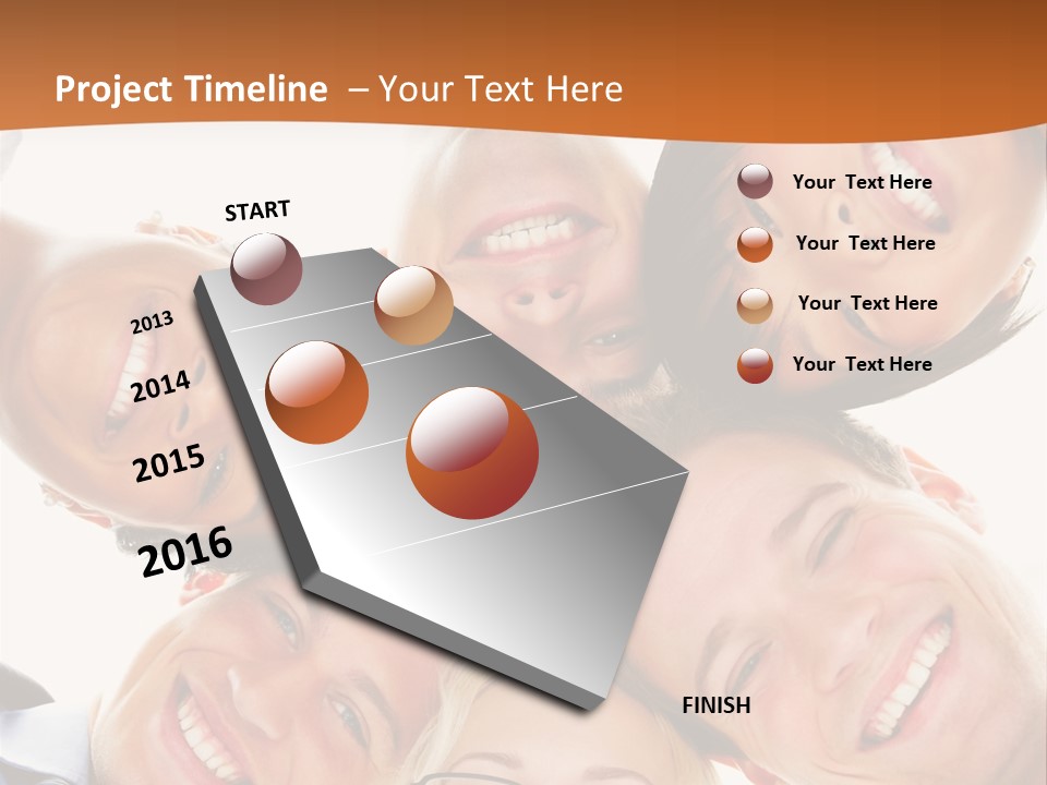 A Group Of People Standing In A Circle With Their Heads Together PowerPoint Template