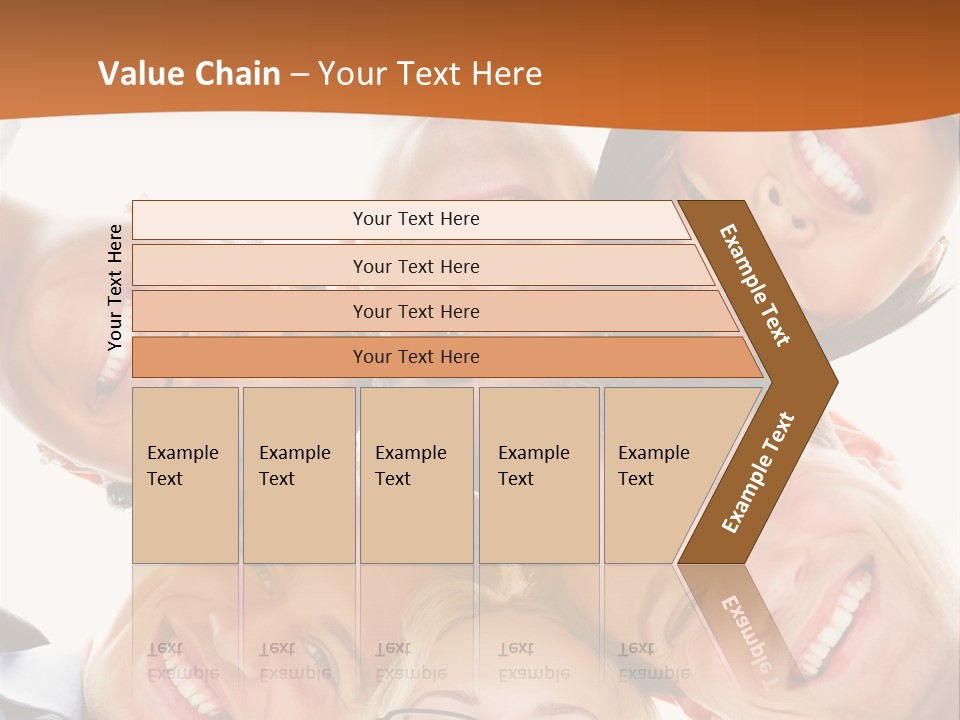 A Group Of People Standing In A Circle With Their Heads Together PowerPoint Template