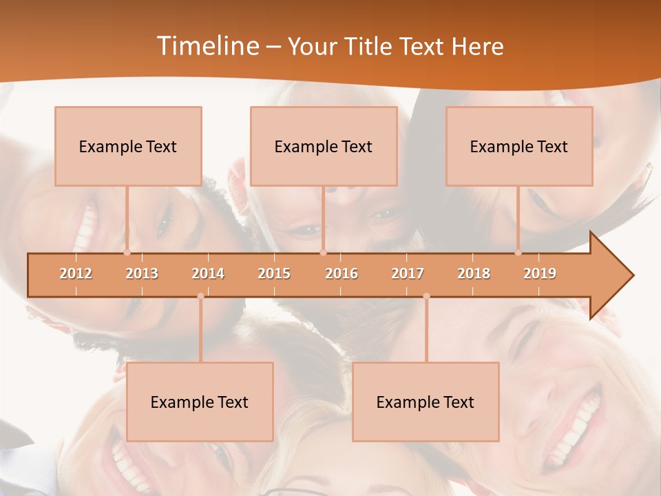 A Group Of People Standing In A Circle With Their Heads Together PowerPoint Template