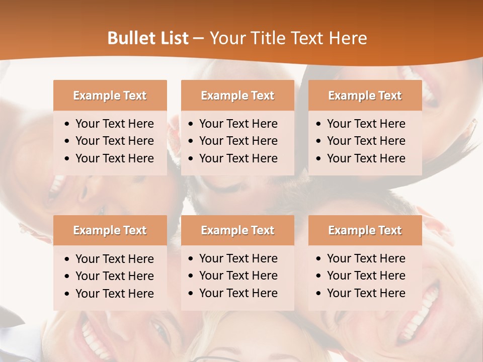 A Group Of People Standing In A Circle With Their Heads Together PowerPoint Template