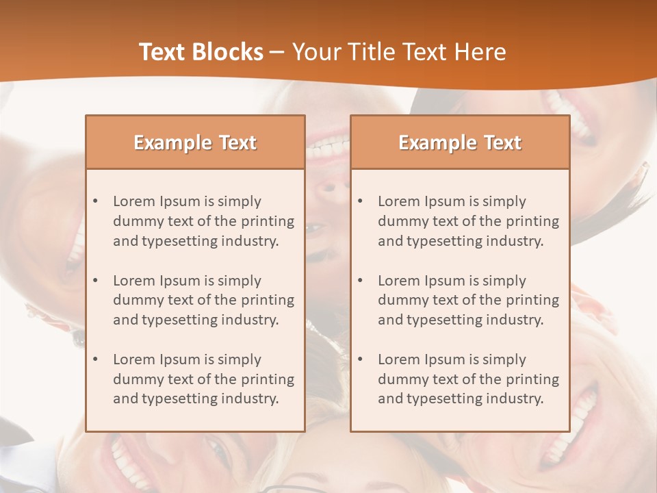 A Group Of People Standing In A Circle With Their Heads Together PowerPoint Template