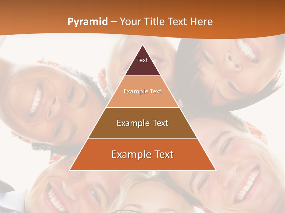 A Group Of People Standing In A Circle With Their Heads Together PowerPoint Template