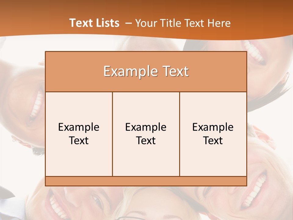 A Group Of People Standing In A Circle With Their Heads Together PowerPoint Template