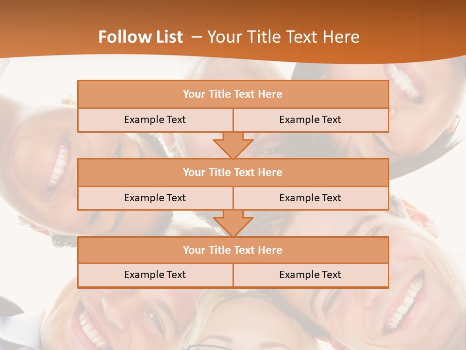 A Group Of People Standing In A Circle With Their Heads Together PowerPoint Template